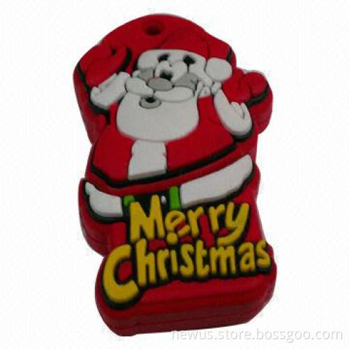 PVC Christmas USB Flash Drive, OEM Orders Welcomed
